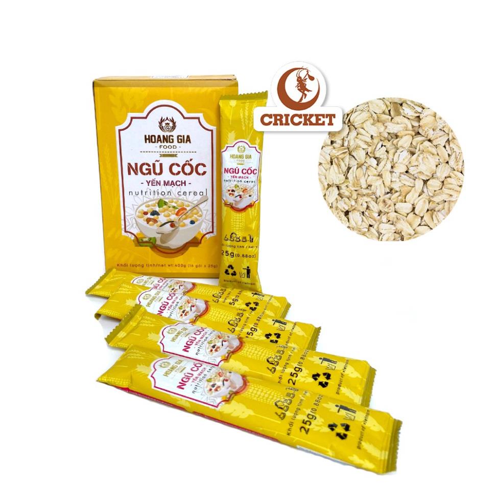 Ngũ Cốc Yến Mạch Hoàng Gia Thơm Ngon Hàng Chính Hãng 100% - Hộp 400g (16 gói x 25g)