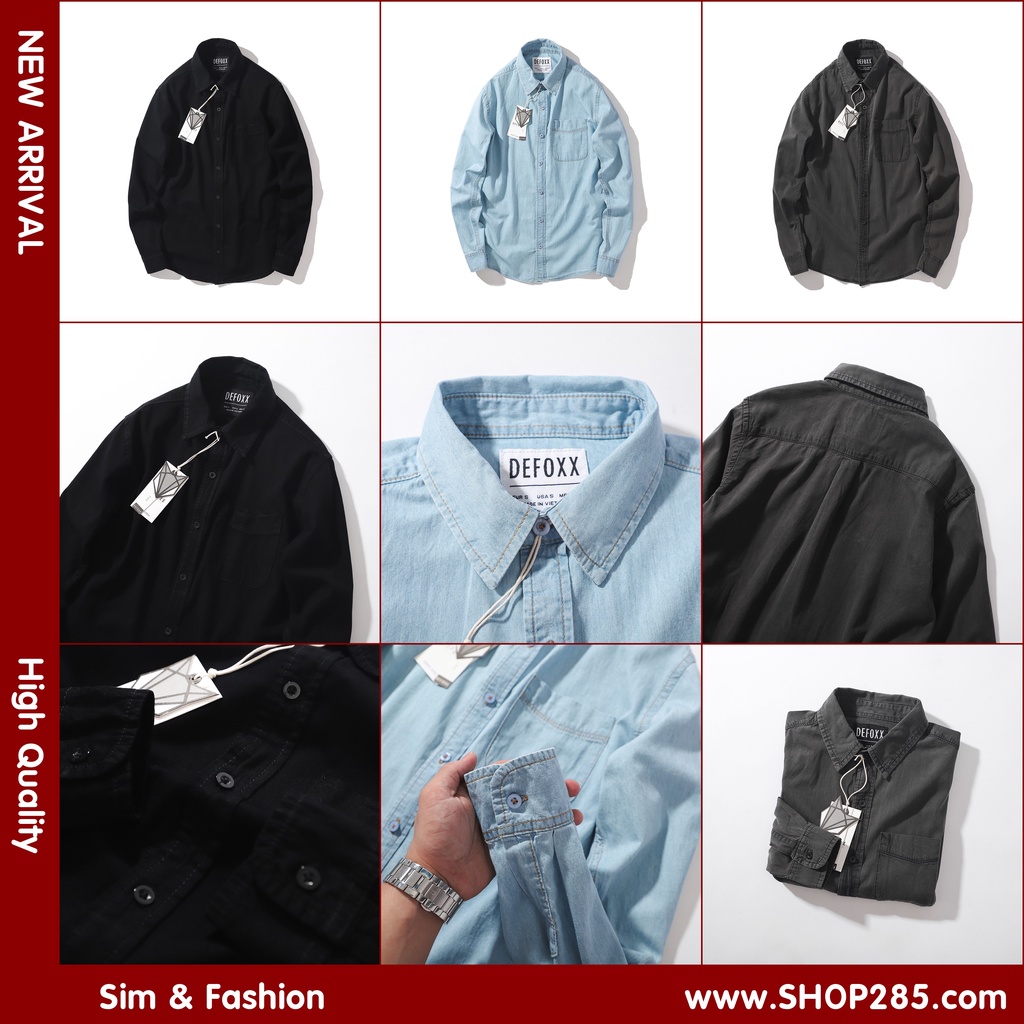 Sơmi Denim Slimfit 1 trong những items không thể thiếu trong tủ đồ quá xá đẹp 💖đẹpcháyhàng vài mã rồi anh em💖