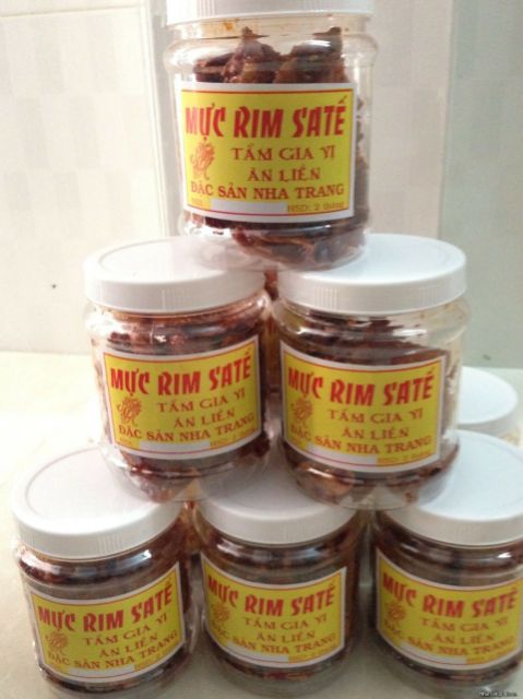 500g mực rim sate nguyên con