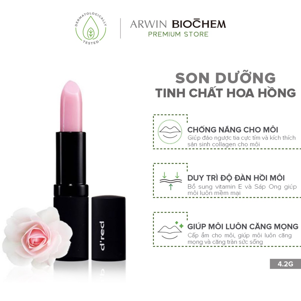 Son dưỡng tinh chất hoa hồng Arwin cao cấp 4.2g