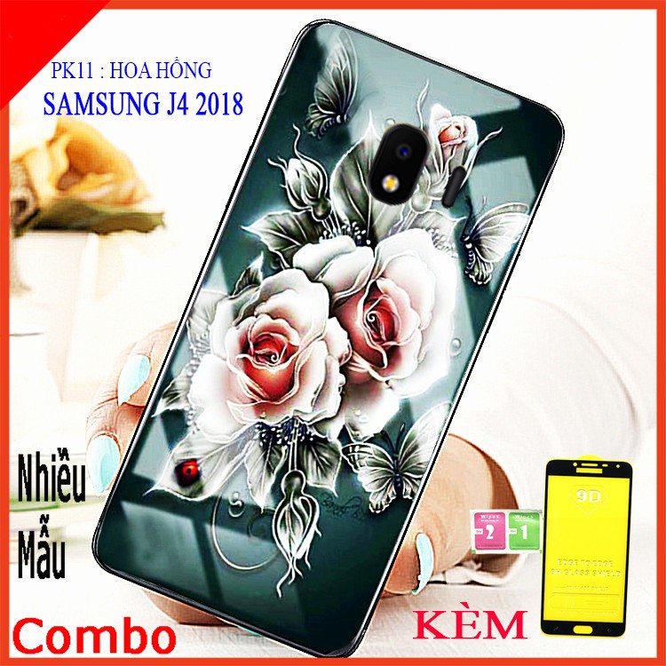 (COMBO ốp lưng )1 ốp lưng điện thoại SAMSUNG J4 2018 và 1 kính cường lực full màn hình SAMSUNG J4, Có kèm video sản phẩm