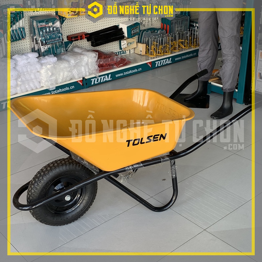 Xe rùa bánh hơi 150kg Tolsen 62626