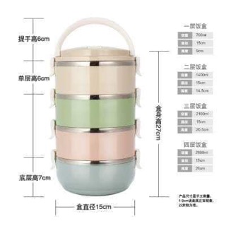 Hộp cơm 4 tầng lúa mạch