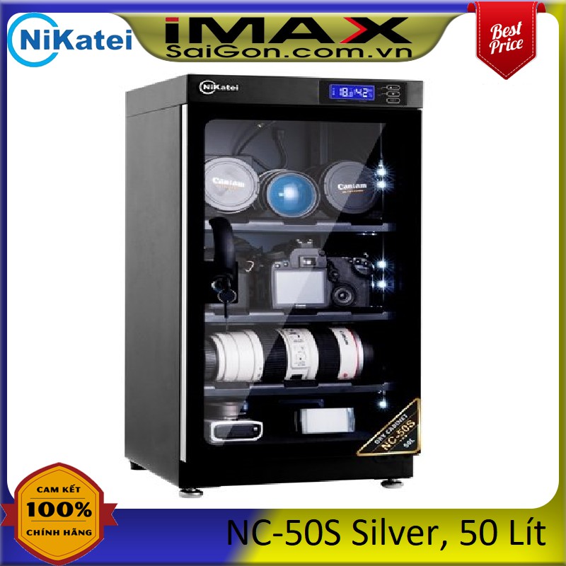 TỦ CHỐNG ẨM NIKATEI  NC-50S (Gold - Silver)