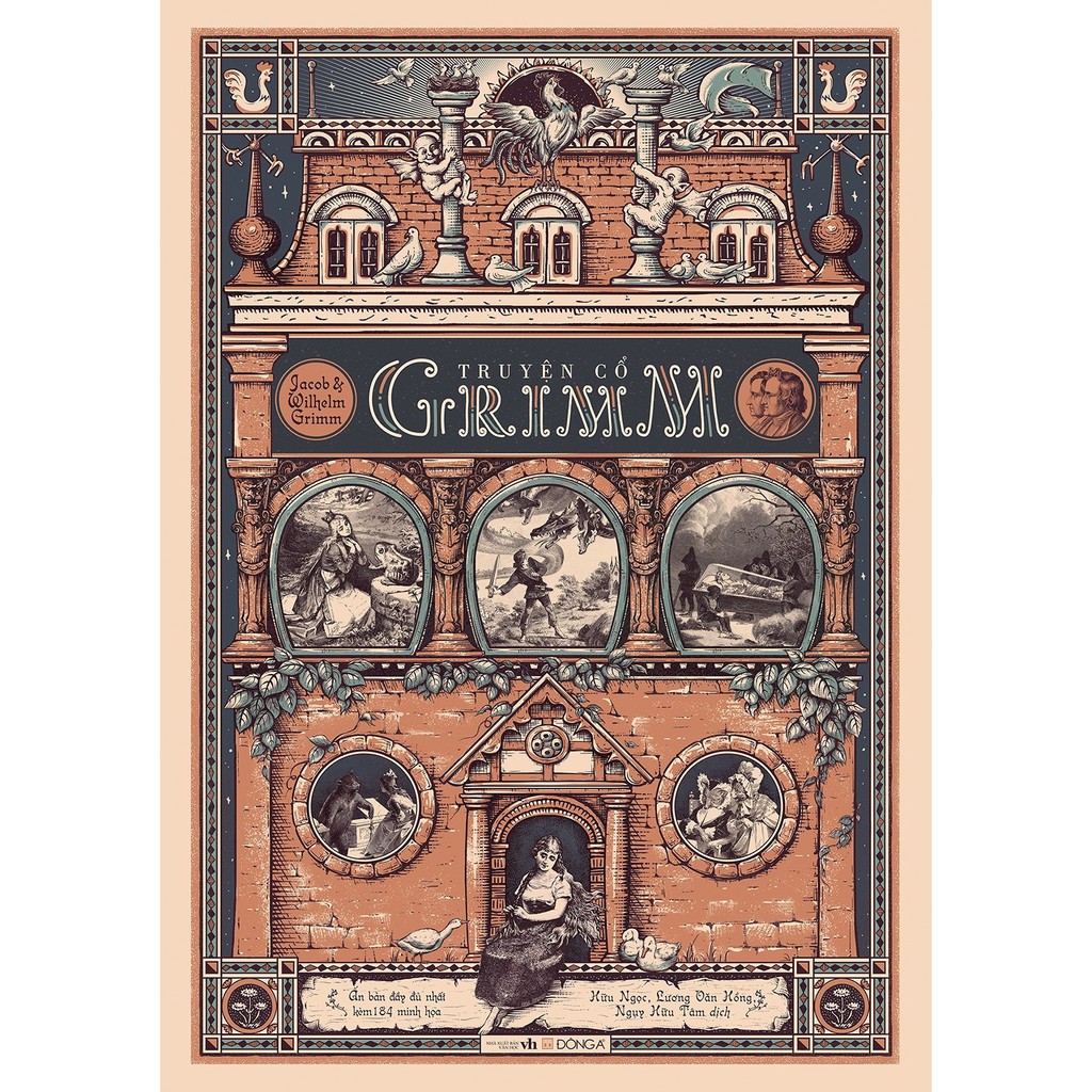 Sách - Truyện Cổ Grimm (Ấn Bản Đầy Đủ Nhất Tặng Kèm 184 Minh Hoạ Của Philipp Grot Johann Và Robert Leinweber)