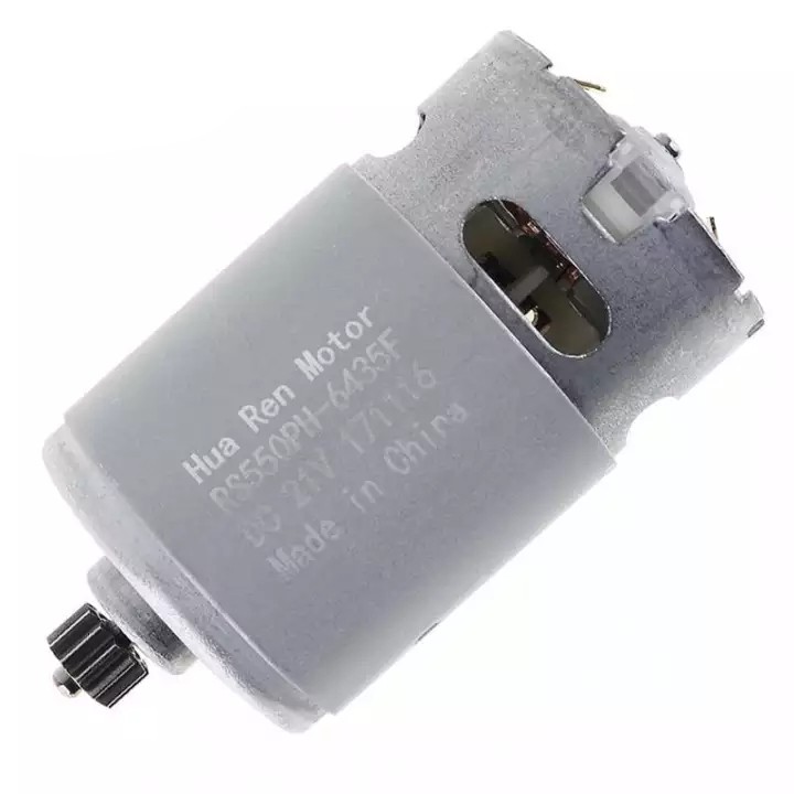 Motor 550 DC 12v, 16.8v, 21v công suất cao có sẵn 12 bánh răng Voto