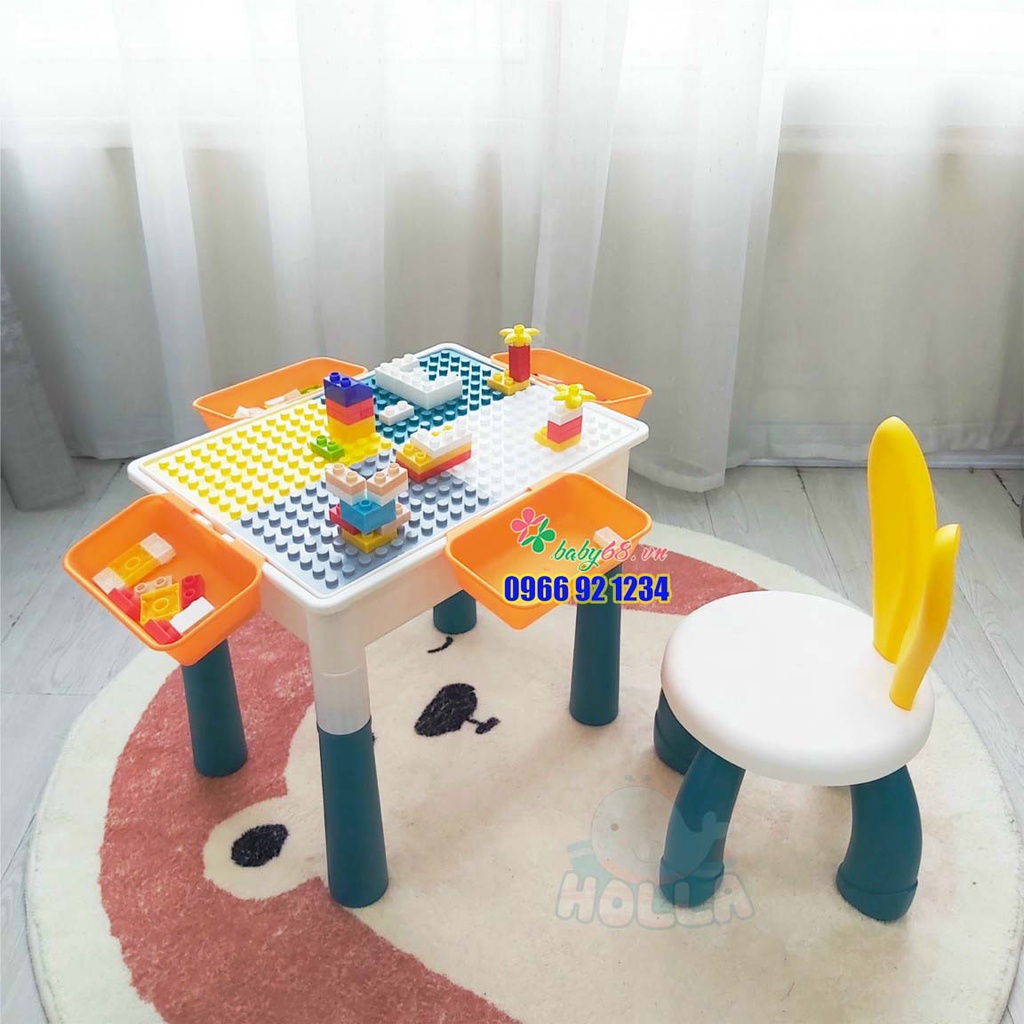 Bộ bàn ghế Lego đa năng Holla HL-10106