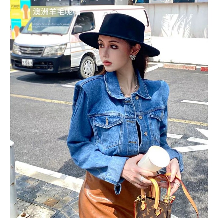 Nón phớt mũ cao bồi rộng vành nữ fedora nỉ