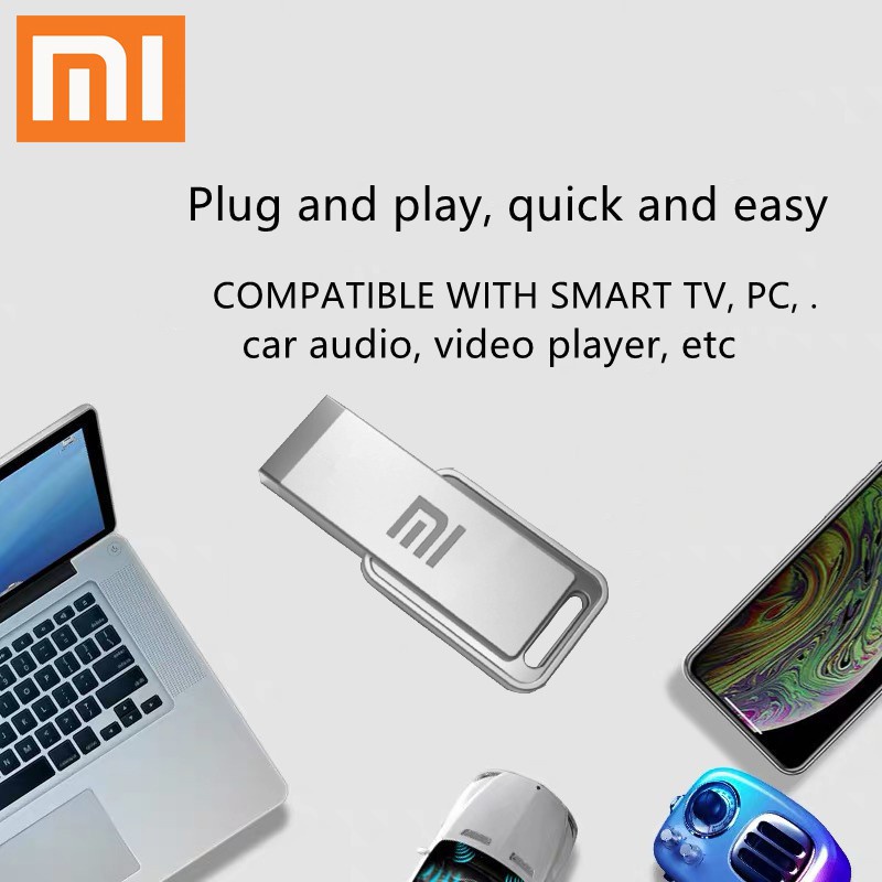Xiaomi Usb 2.0  Ổ đĩa flash  2TB  flash drive 1TB pen drive Bằng Kim Loại Chống Thấm Nước Chống Sốc