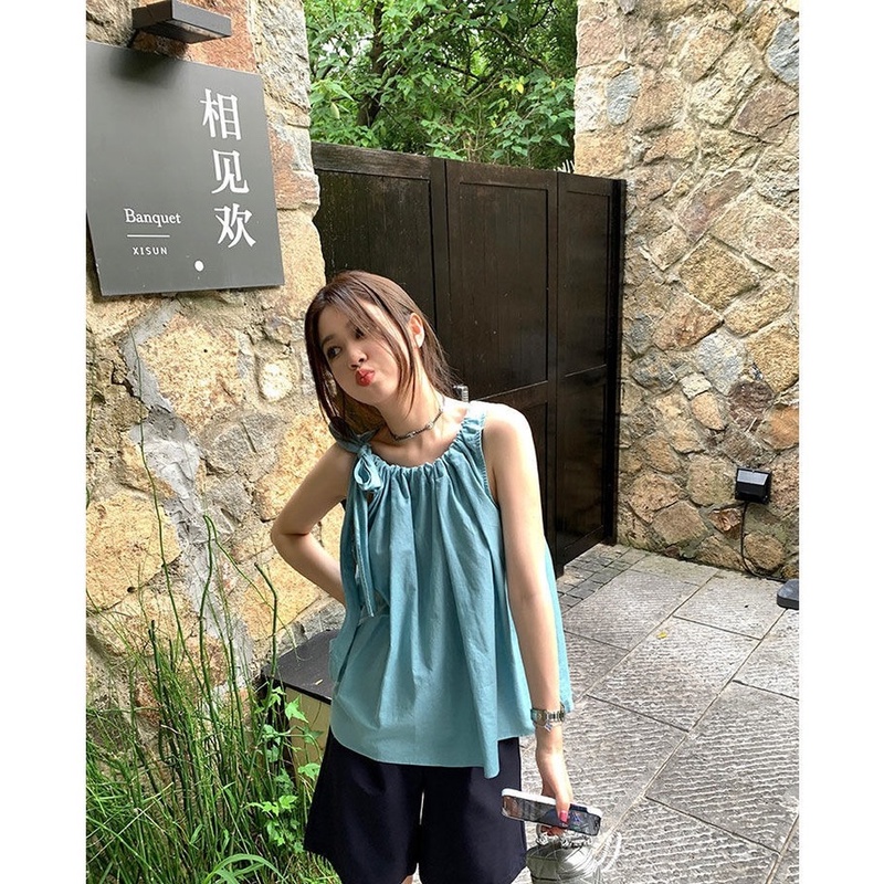 Áo Thun Cotton Lanh Cao Cấp Hở Vai Thời Trang Mùa Hè 2022 Mới Cho Bé Gái