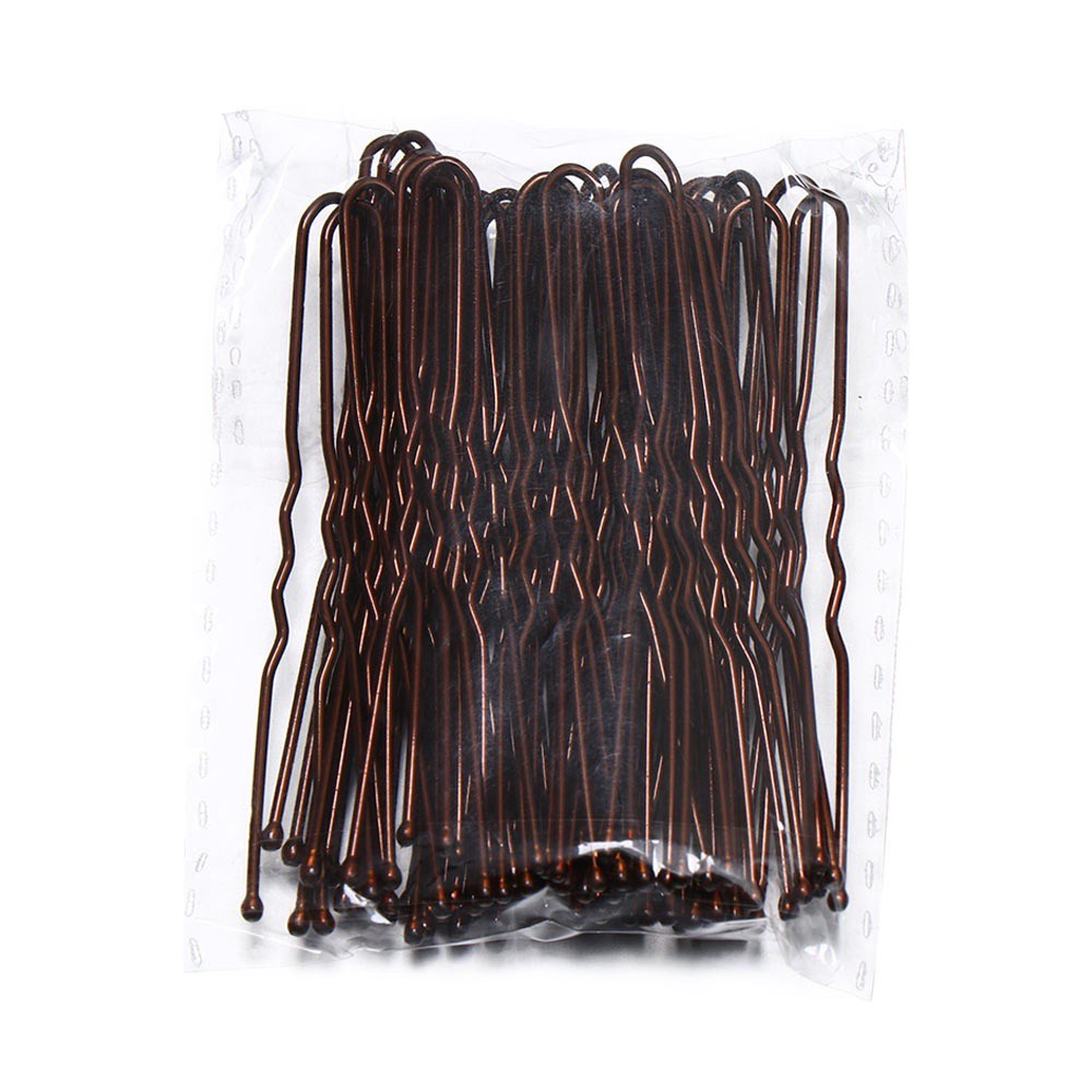 (Hàng Mới Về) Set 50 Kẹp Tăm Hình Chữ U Bằng Kim Loại Nhiều Màu Sắc Dùng Để Tạo Kiểu Tóc Tiện Dụng