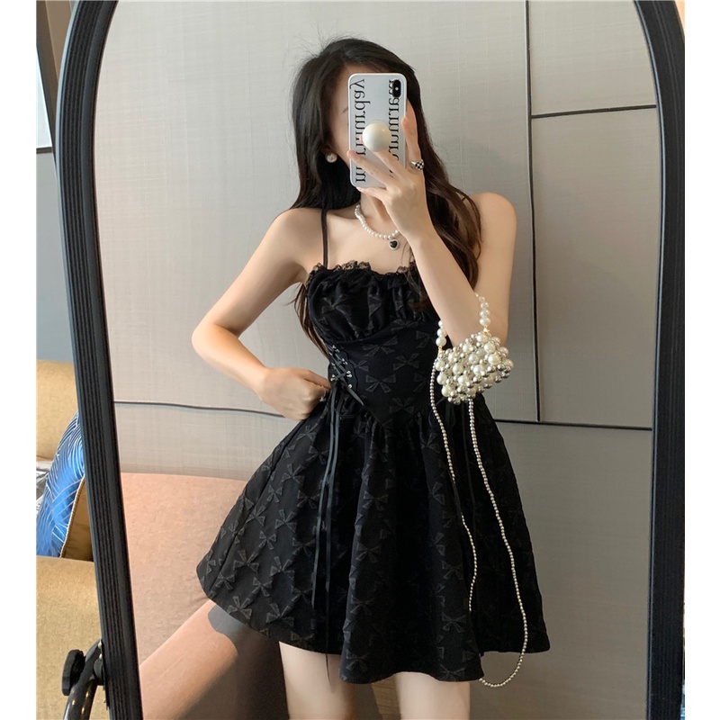 Đầm Mini Không Tay Trễ Vai Thời Trang Mùa Hè Quyến Rũ Cho Nữ