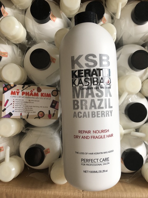 Keratin kasibao 1000ml phục hồi tóc nát mẫu mới