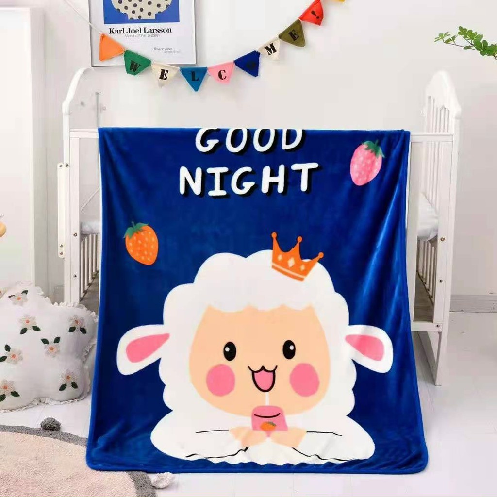 Chăn Tuyết Nhung Trẻ Em Siêu Mềm Mịn, Kích thước 1x 1m3 LODIVA