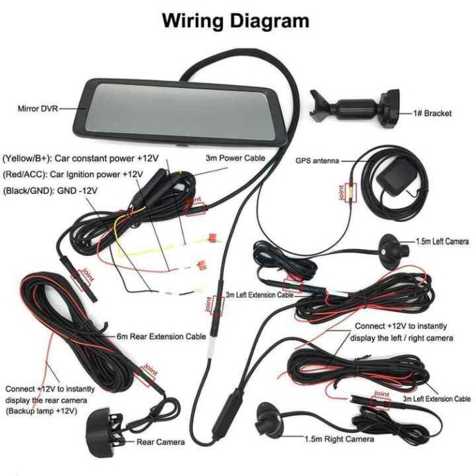 Camera hành trình 360 độ gắn gương ô tô, thương hiệu cao cấp Whexune K960 - Ram: 2GB, Rom: 32GB - Android: 5.1 4G | BigBuy360 - bigbuy360.vn