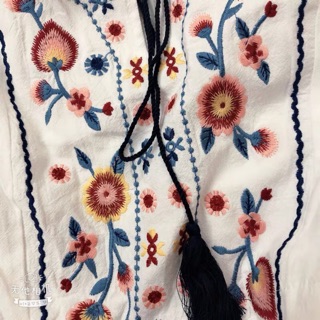 Váy boho thêu dáng dài
