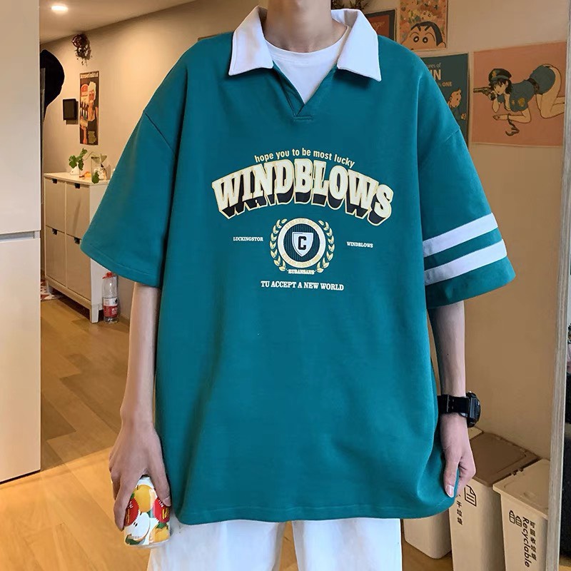 Áo Thun Nam Nữ Polo Chữ WInd Cổ Bẻ Dày Mịn Thoáng Mát Thiết Kế Thời Trang Kiểu Dáng Năng Động Trẻ Trung