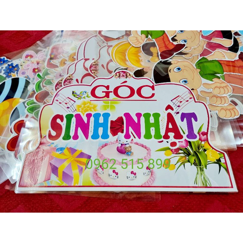Góc, khẩu hiệu trang trí lớp học in giấy bóng. Éplastic,