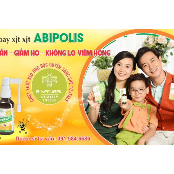 Xịt Họng, Xịt Mũi ABIPOLIS - Chiết xuất Keo ong Lọ