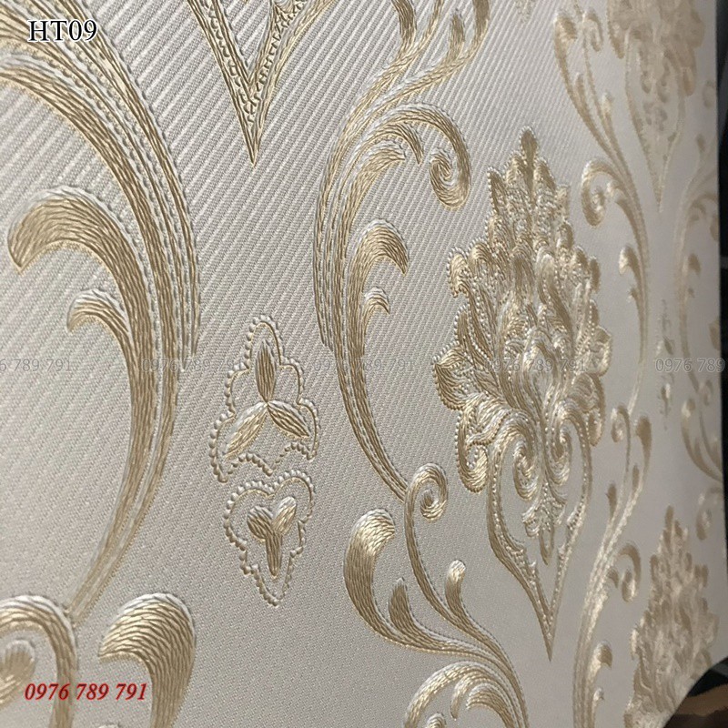 [Lohman]Giấy Dán Tường Hoa Văn Châu Âu Cổ Điển Cao Cấp  Cho Sapa Phòng Khách Phòng Ngủ Lụa Không Keo Khổ 53cm