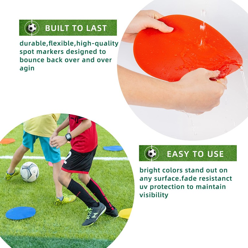 Bộ 12 Bút Màu Đánh Dấu Vị Trí Bóng Đá/Bóng Rổ/Đá Bóng Nhiều Màu Chống Trượt