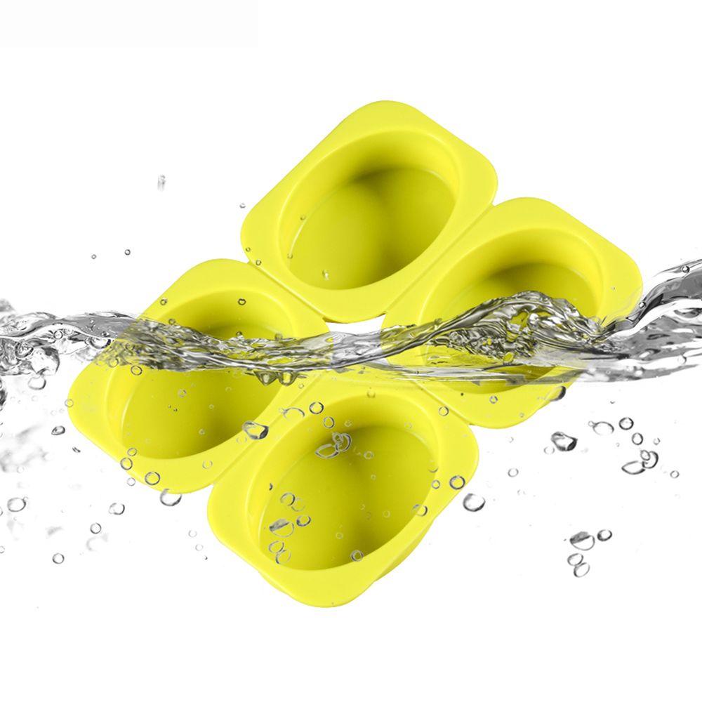 Khuôn Silicone Làm Xà Phòng Handmade 3D 4 Ngăn Hình Bàn Chân Em Bé