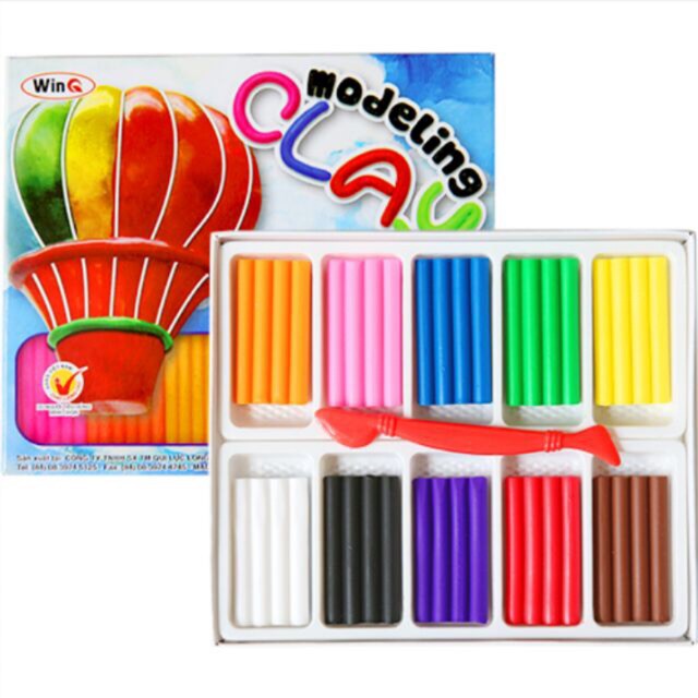 Đất nặn thủ công WinQ, 5 màu, 10 màu