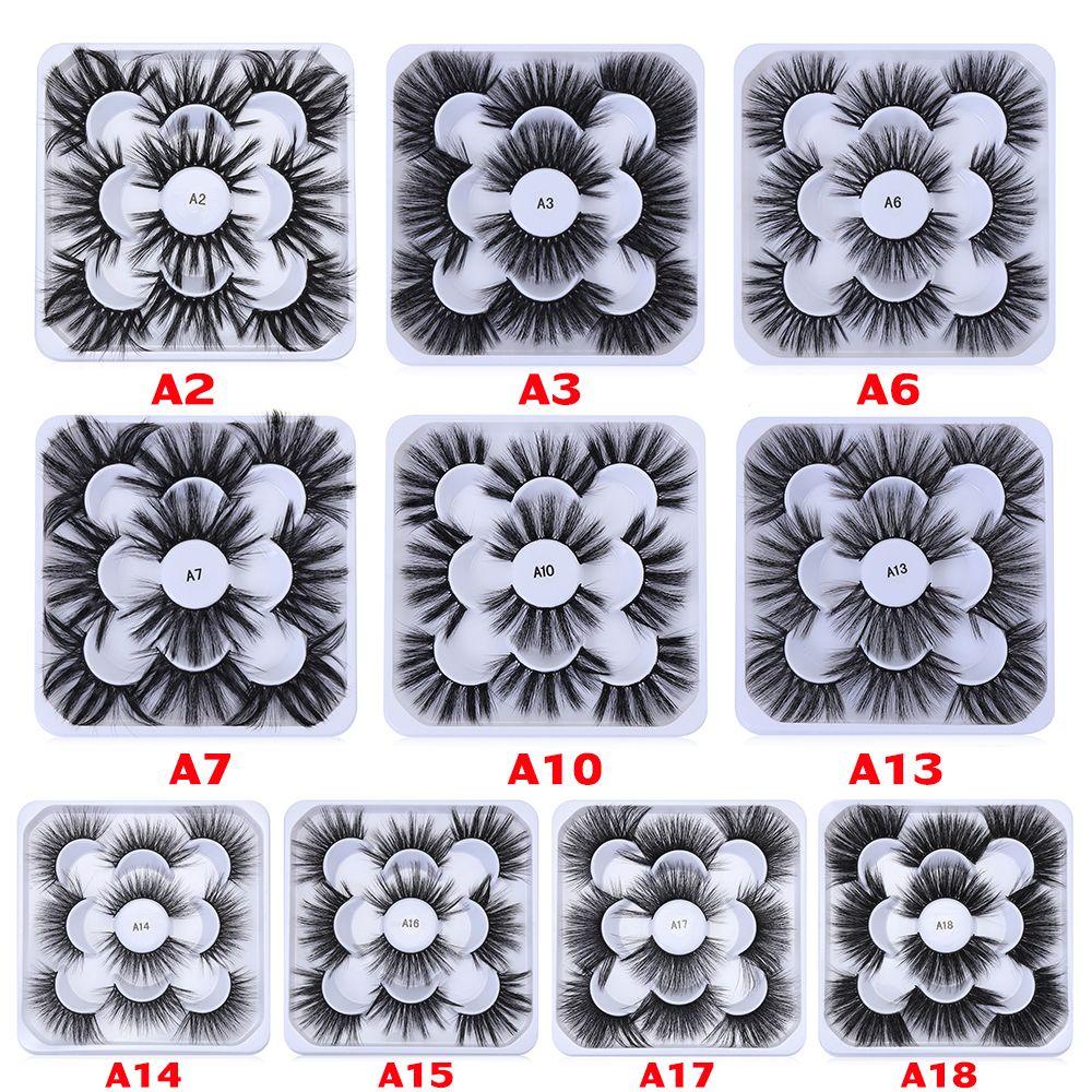 Set 5 Cặp Lông Mi Giả Mềm Mại Và Dày Hiệu Quả MIH SKONHED