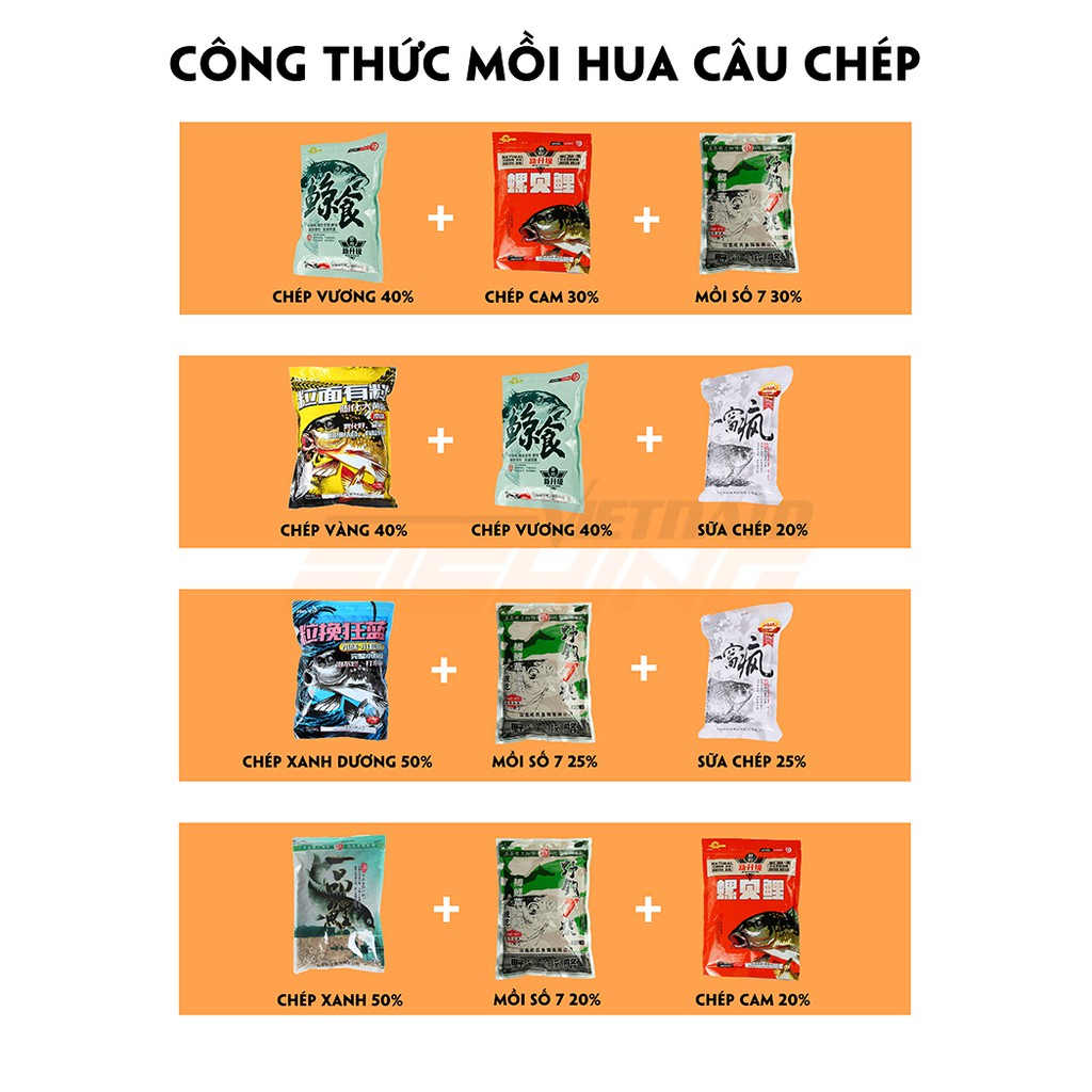 Mồi Hua Sữa Chép 350gr