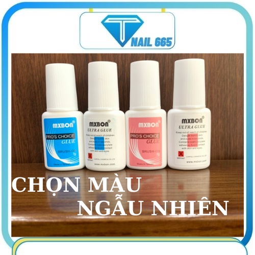 Keo MXBON gắn móng nail , Keo dán móng giả đính đá, 7g,siêu chắc