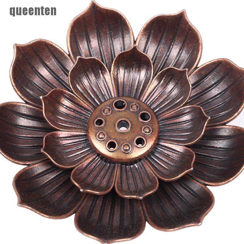 Đế đốt nhang trầm hương bằng hợp kim hình hoa sen