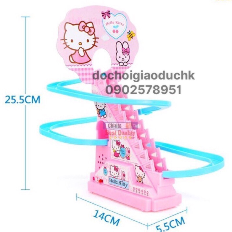 Đồ chơi heo peppa, đôrêmon, hello kitty, micky, thomas, chó cứu hộ, đốm leo thang nhạc đèn