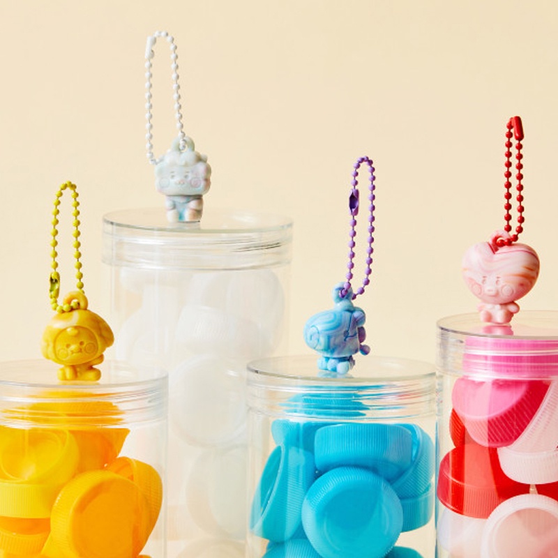 Hộp đựng kính áp tròng hình BT21 NO PLASTIC SUNDAY FIGURINE
