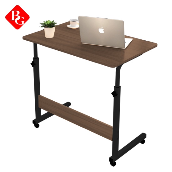 GYM19 - Bàn xếp đa năng T8120 làm việc/học tập (60 x 40 x 74 - 92cm) MÀU NÂU KHUNG ĐEN