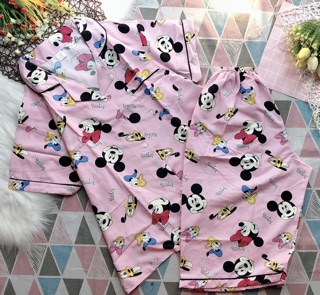 [BIGSIZE 75-100kg] Đồ bộ Bigsize kate thái Lửng - mềm mịn mát