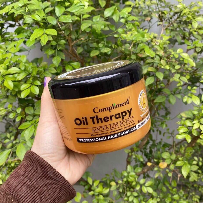 Ủ Tóc Compliment Oil Therapy Argan Oil 500ml Chăm Sóc Chuẩn Salon Phục Hồi Dưỡng Tóc Chắc Khoẻ Bóng Mượt Bồng Bềnh