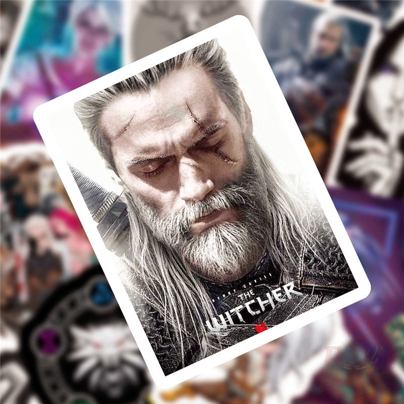 ❉ The Witcher Giấy và decal dán tường ❉ 50Pcs/Set Games Luggage Laptop Skateboard Doodle Stickers