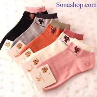 set 10 đôi tất mèo cổ ngắn siêu (đáng yêu)