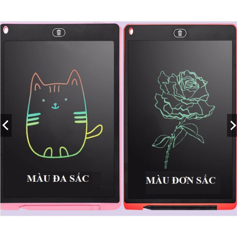 Bảng Viết tự xóa LCD, Bảng Vẽ Điện Tử Thông Minh Tự Động Xóa Thúc Đẩy Tư Duy Sáng Tạo Cho Bé 8.5 inch