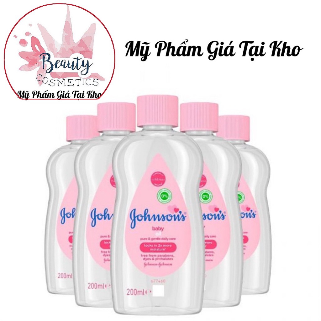 CHÍNH HÃNG Dầu Massage & Dưỡng Ẩm Johnson's Baby Oil 200ml