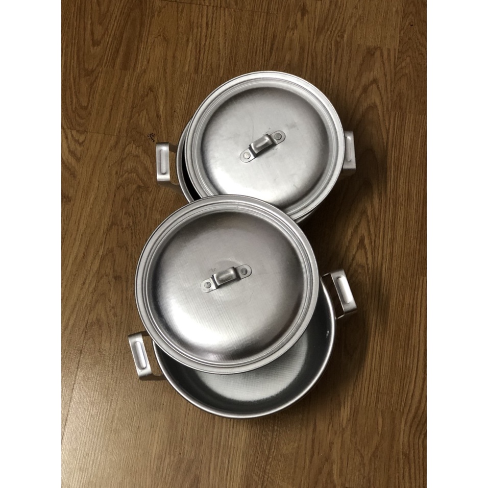 Xoong nhôm Hải Phòng có đầy đủ các size 16, 18, 20, 22, 24, 26