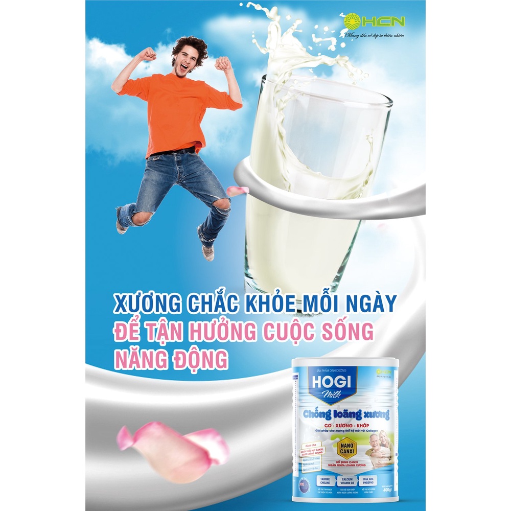 Sữa chống loãng xương Hogi milk 400g giúp xương chắc, tăng cường Canxi khỏe khớp
