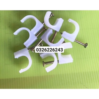 Đinh móc đóng dây điện - móc U móc bông mai nhựa đóng đinh đủ size