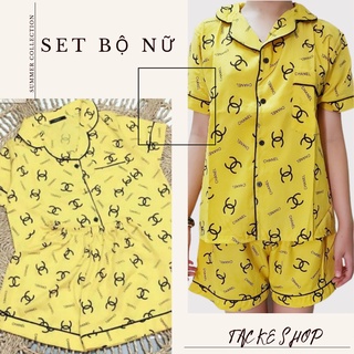 Set Đồ Bộ Nữ Mặc Nhà Pijama Đùi