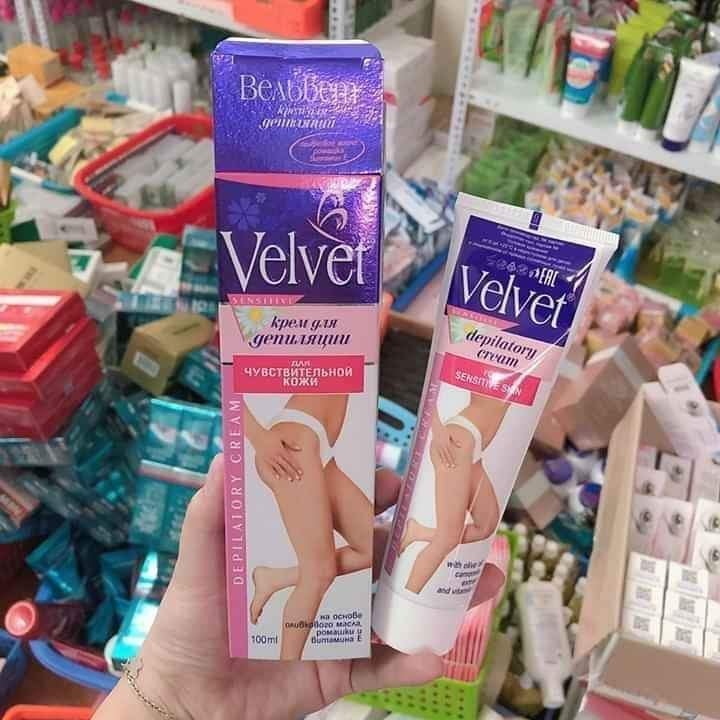 KEM_TẨY_LÔNG_VELVET DEPILATORY CREAM SENSITIVE HOA CÚC