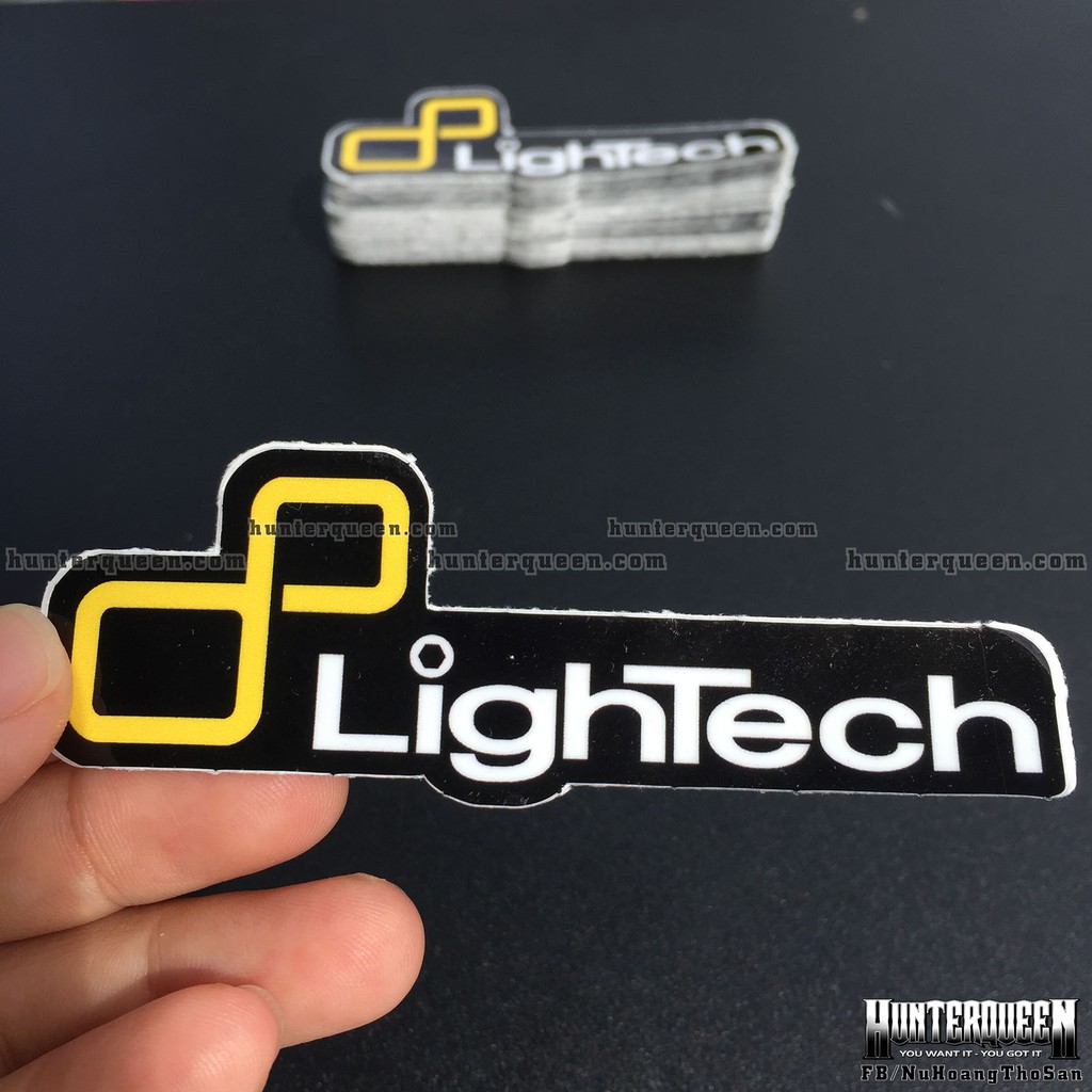 LighTech decal cao cấp chống nước, sắc nét, bền màu, dính chặt. Hình dán logo trang trí mọi nơi