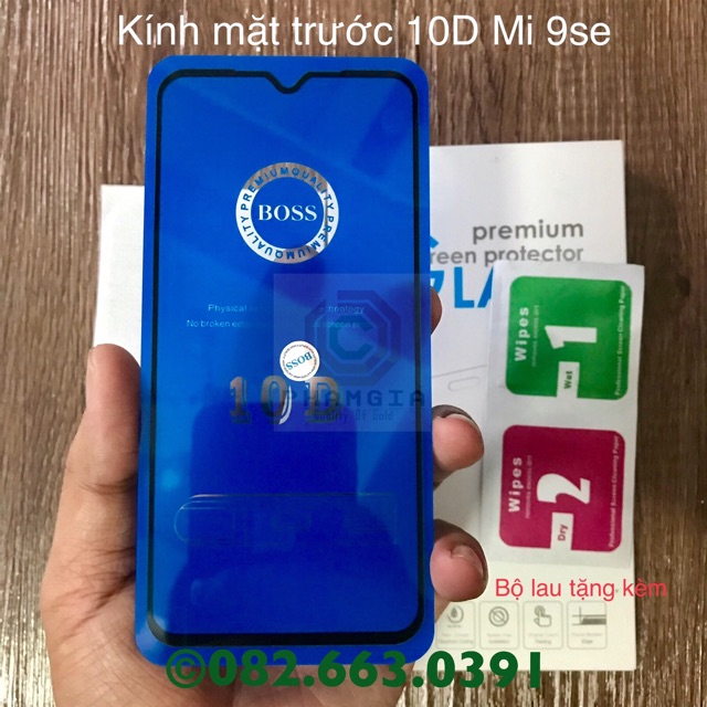Combo phụ kiện Xiaomi mi 9se kính cường lực trước sau, cường lực camera mi 9 se (có video)