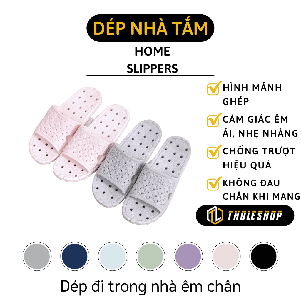 Dép Đi Trong Nhà - Dép Nam Nữ  Xốp Lỗ Thoát Nước Mang Nhà Tắm, Văn Phòng 7270