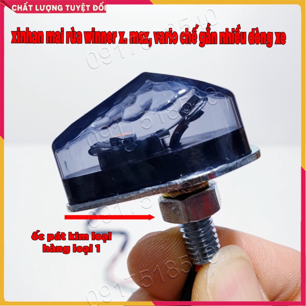 Xi Nhan Mai Rùa Gắn Winner X, MSX , VARIO, CLICK , (hàng loại 1 pát , ốc kim loại ) và Chế lắp được nhiều dòng xe máy! Ả