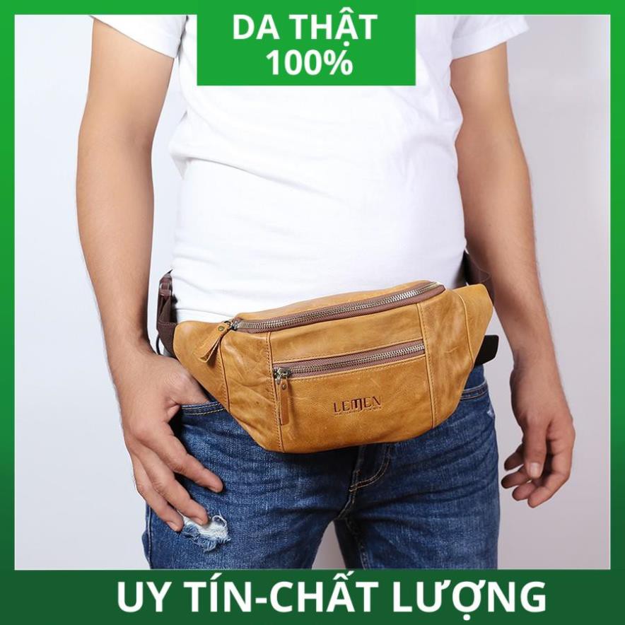 [ HÀNG CAO CẤP ] Túi Đeo Chéo Bụng MCK Da Bò Thật Cao Cấp Thời Trang DB285 | BigBuy360 - bigbuy360.vn